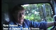 Myron Hammond of Edgewater Towing & Recovery